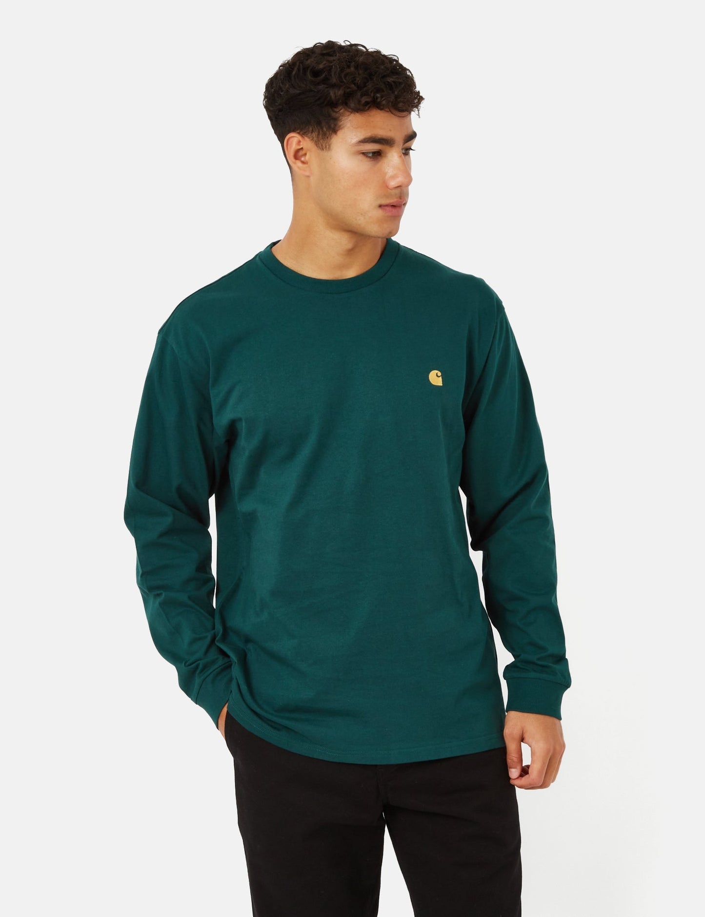 Chase Long Sleeve T-Shirt (Loose) - Botanic Green