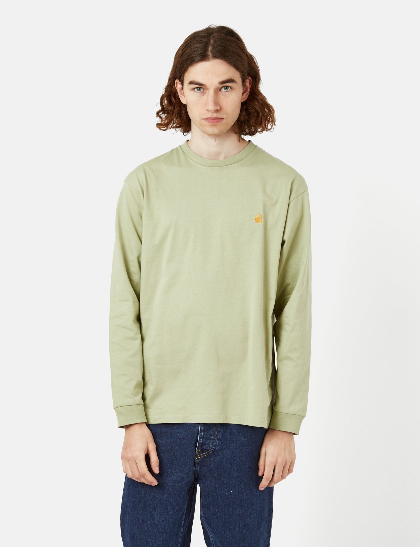 Chase Long Sleeve T-Shirt (Loose) - Botanic Green