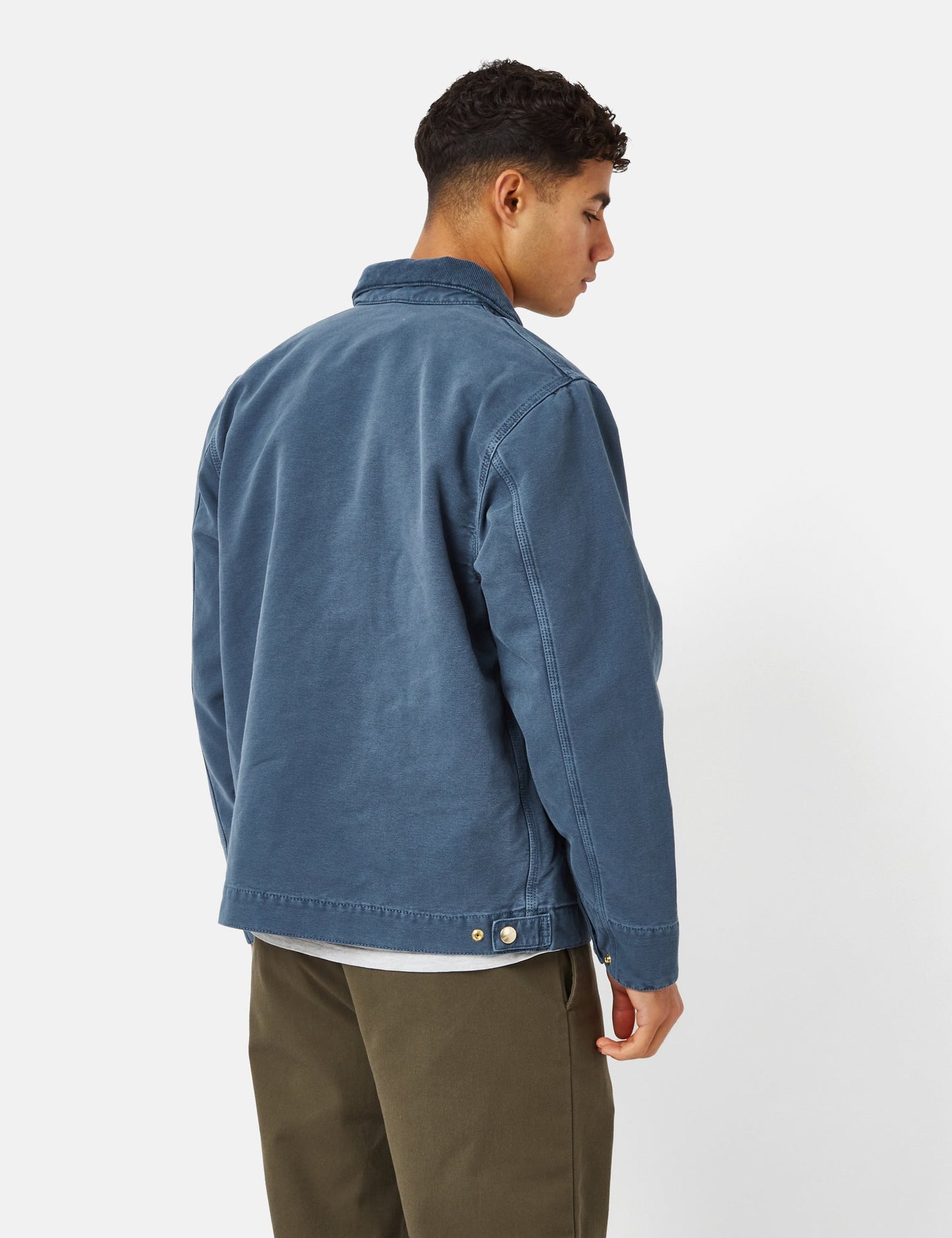 Detroit Jacket (Organic) - Storm Blue Faded