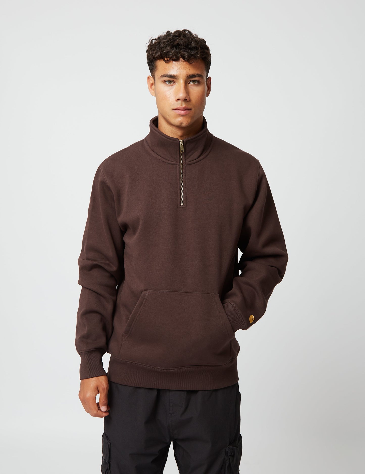 Chase Neck Zip Sweatshirt - Juniper Green