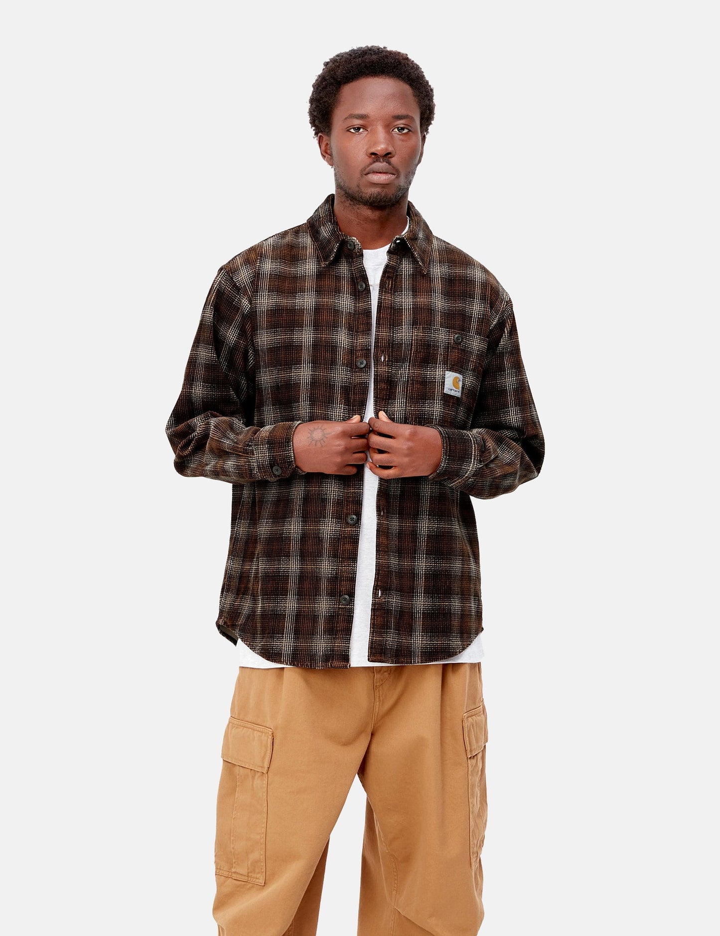 Flint Cord Shirt (Wiley Check) - Hamilton Brown