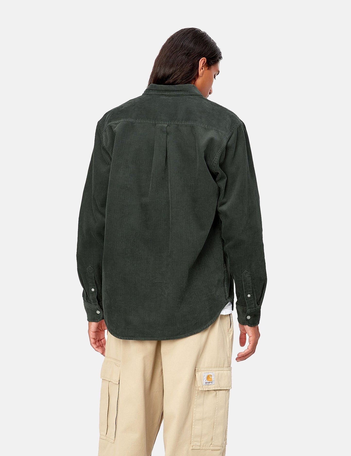 Madison Cord Shirt - Boxwood Green/Wax