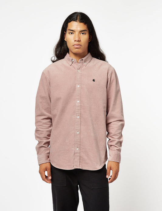 Madison Shirt (Fine Cord) - Glassy Pink