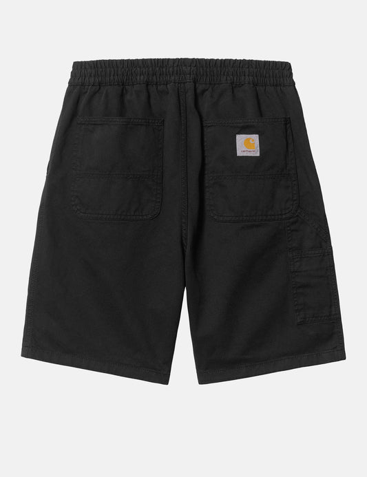 Flint Short - Black Garment Dyed