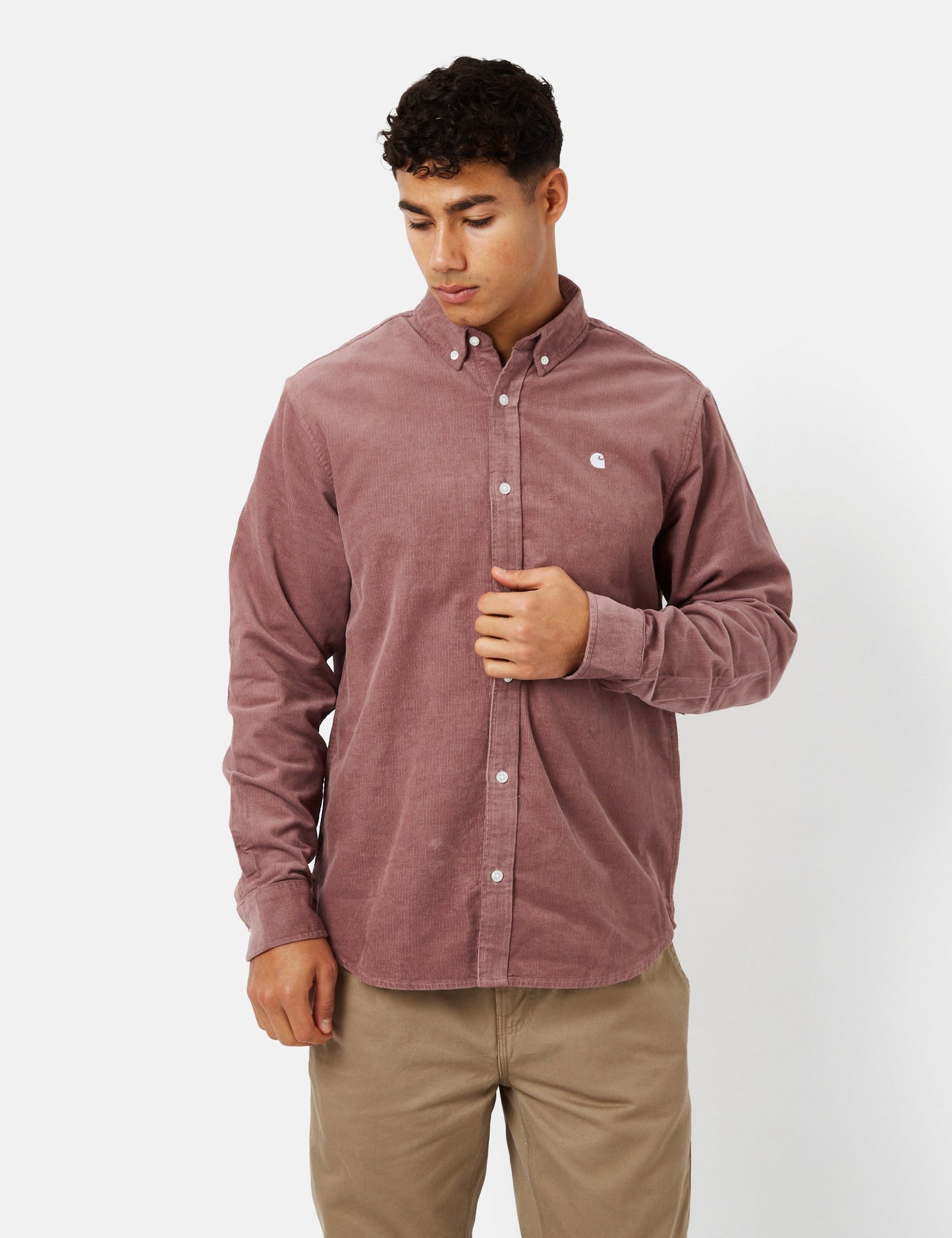 Madison Shirt (Fine Cord) - Plant Green/Wax