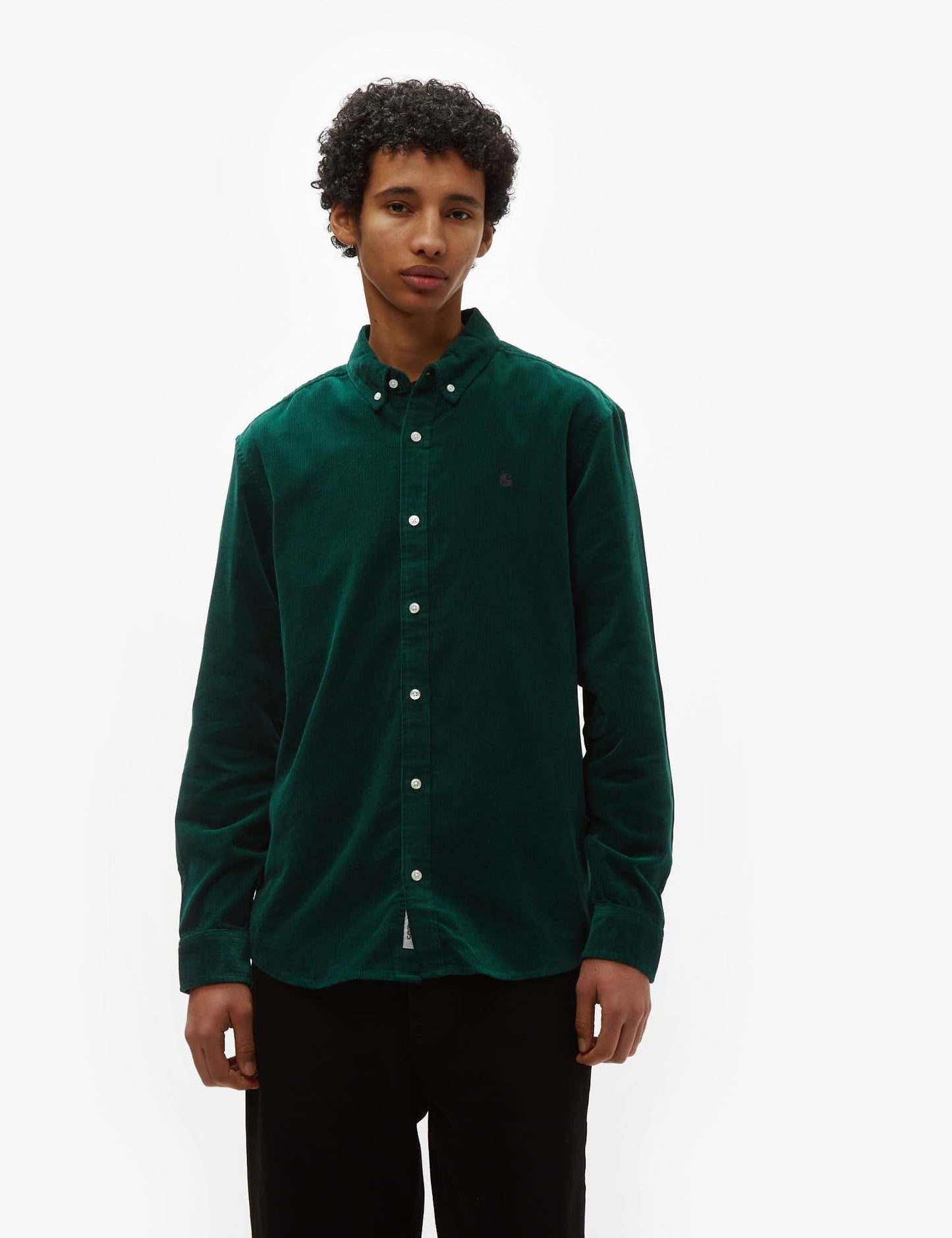 Madison Fine Cord Shirt - Chervil Green