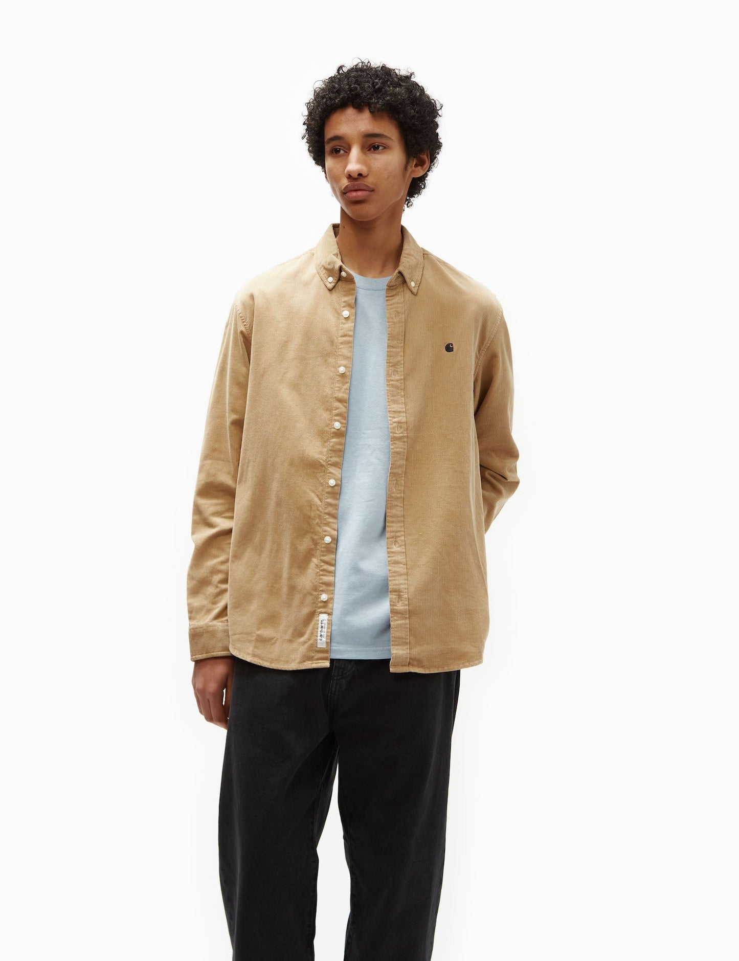 Madison Fine Cord Shirt (Regular) - Wax/Black