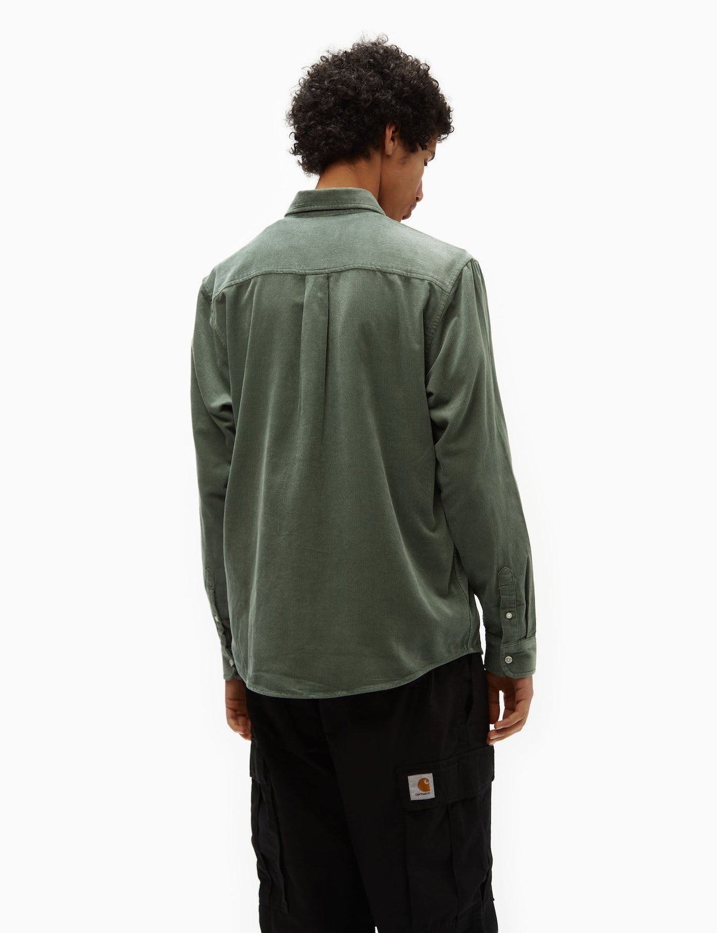 Madison Fine Cord Shirt (Regular) - Park Green