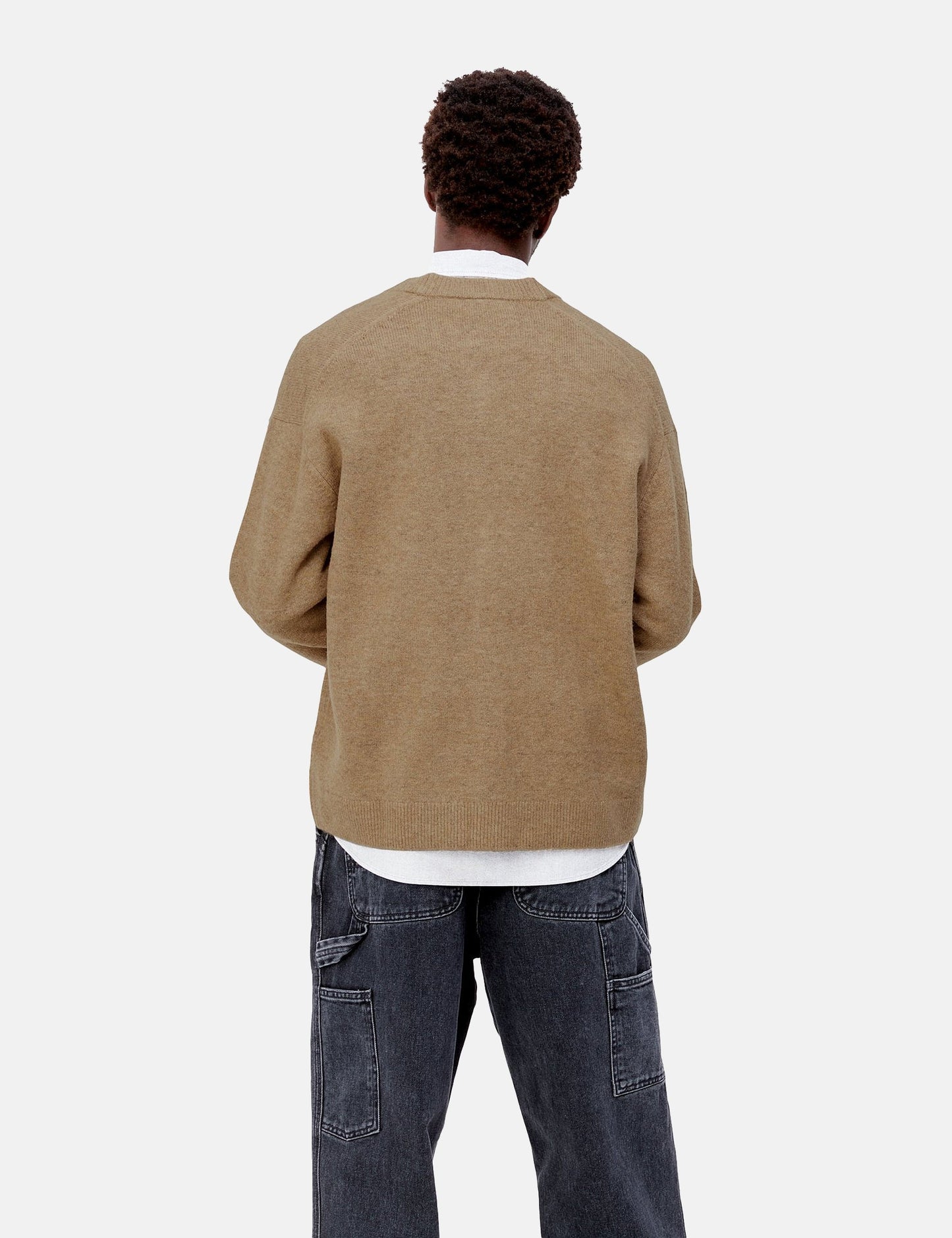 Albion Cardigan - Jasper Camel Heather