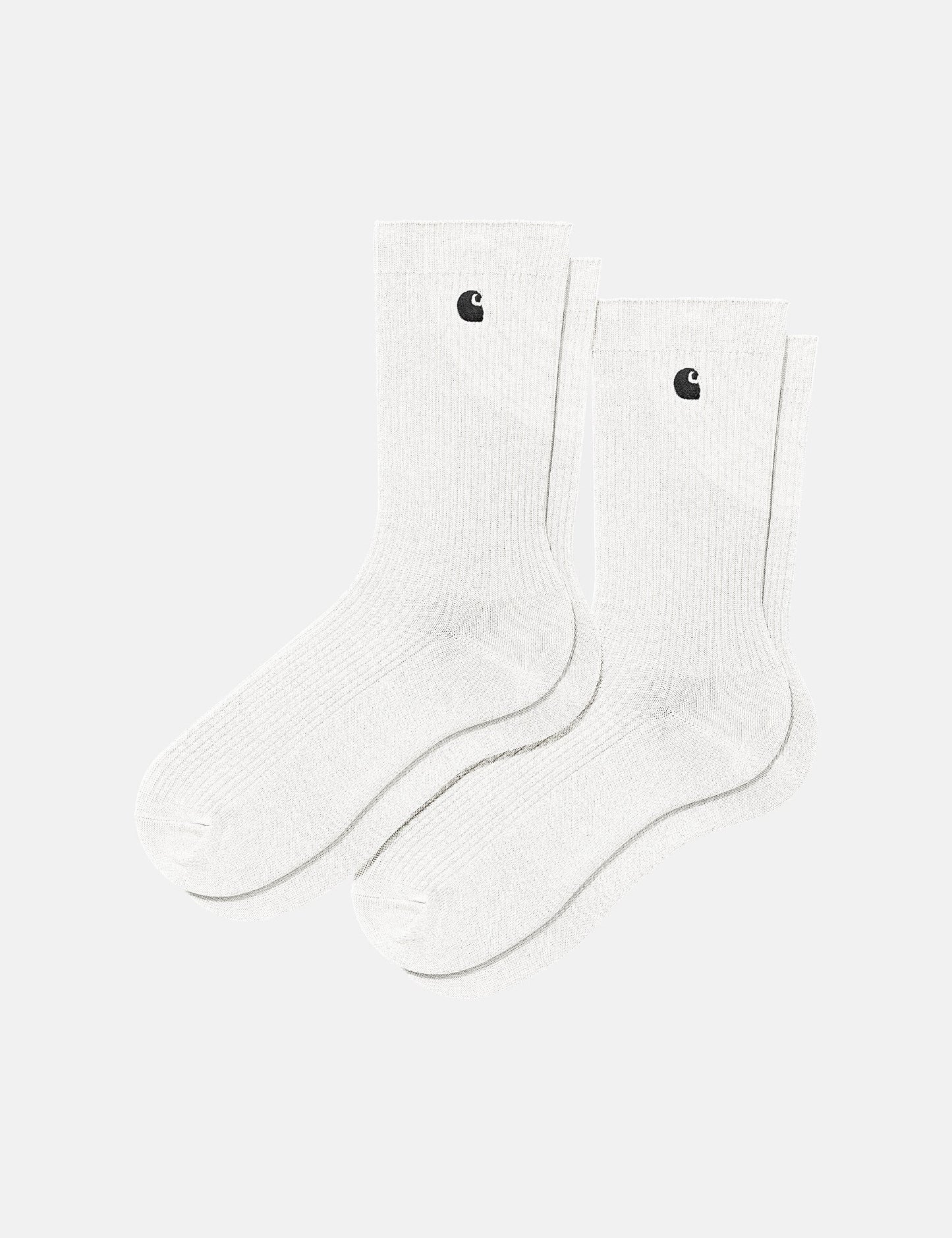 Madison Pack Socks (2 Pack) - Black/White