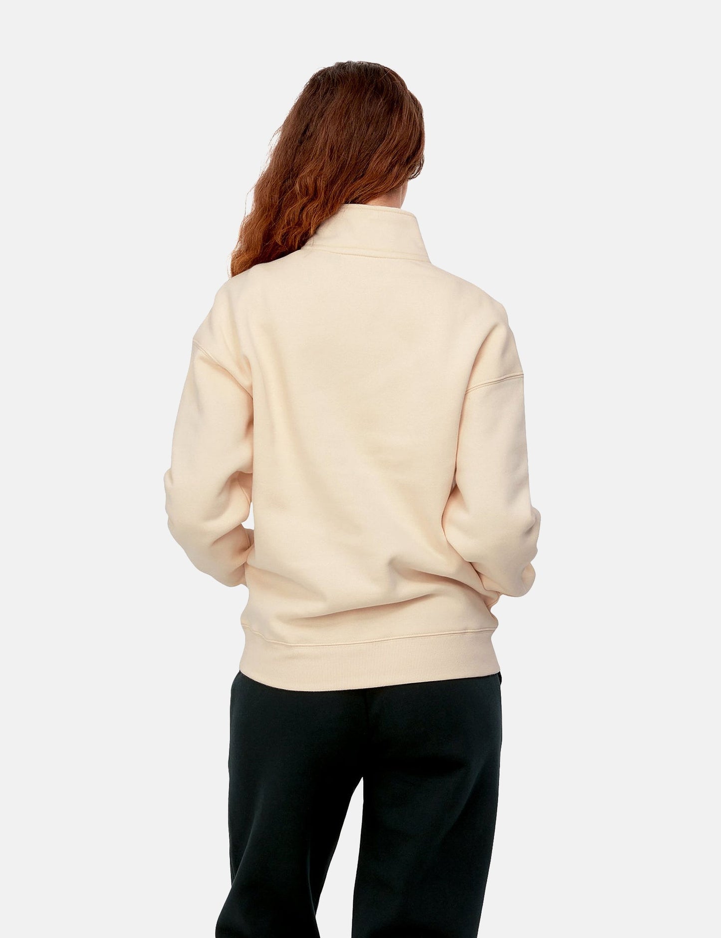 Womens Ontario Highneck Sweatshirt - Calico Beige/Black