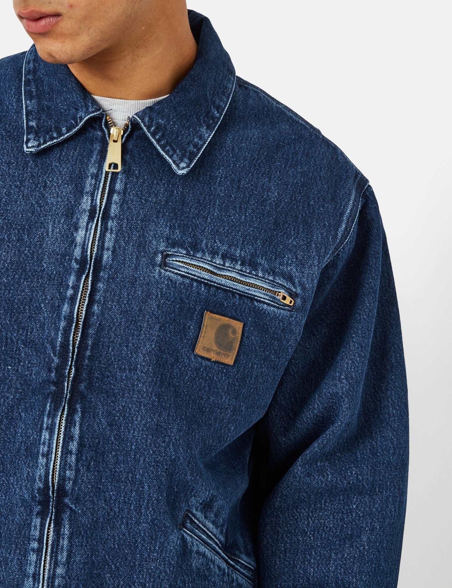 Rider Jacket (Denim) - Blue Stone Washed