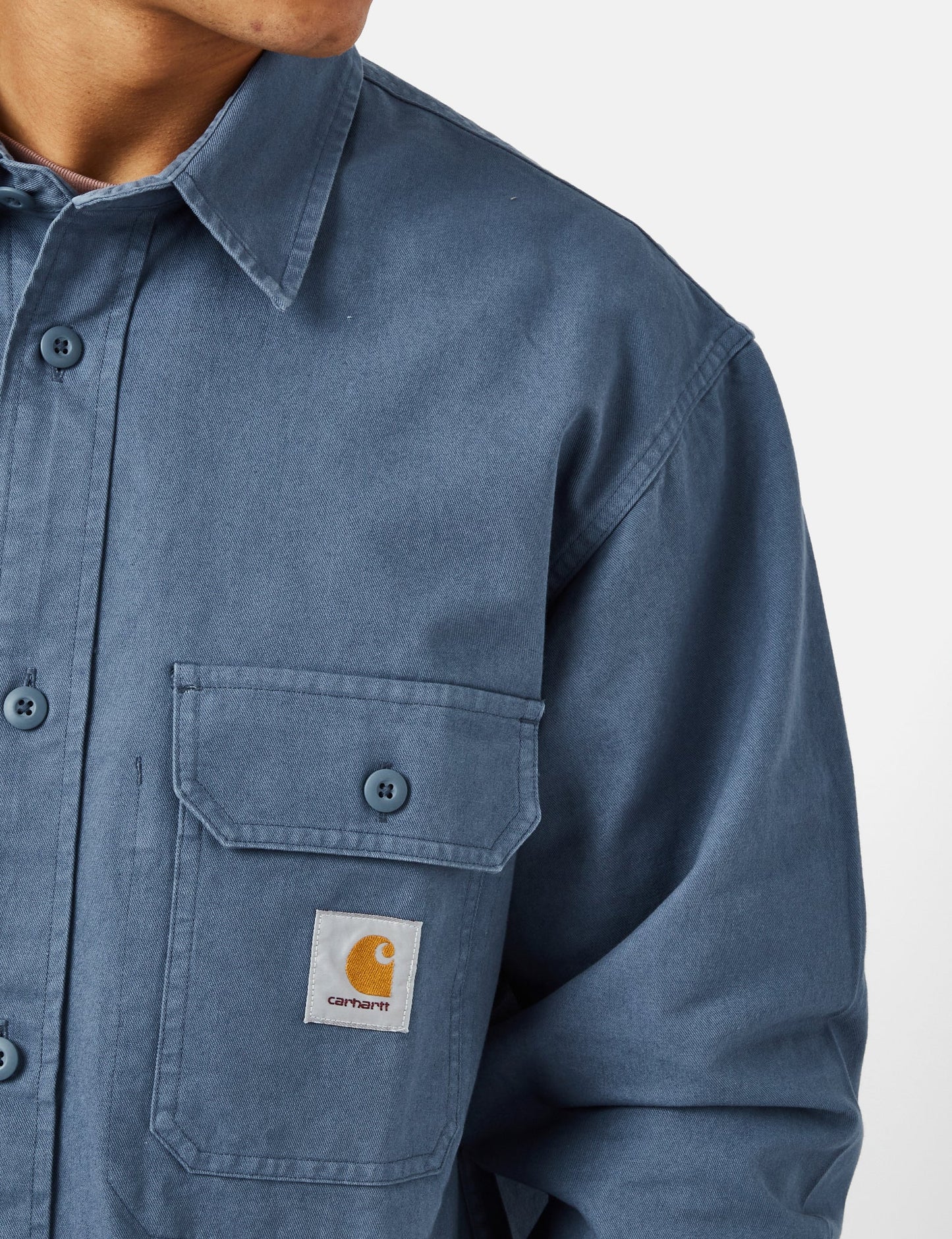 Reno Shirt Jacket (Garment Dyed) - Storm Blue