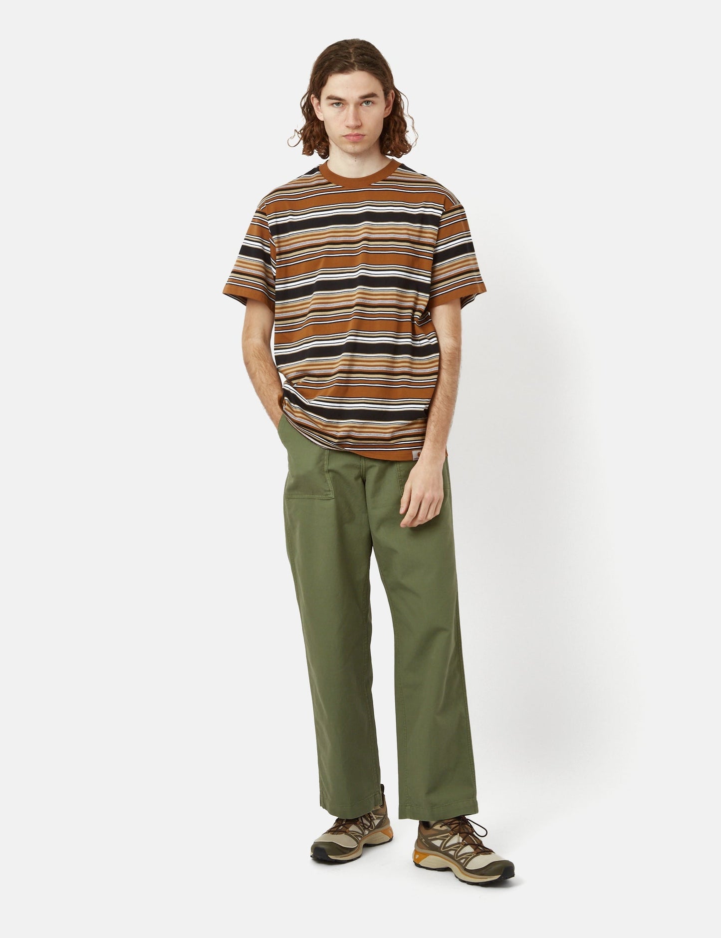 Lafferty T-Shirt (Stripe) - Hamilton Brown