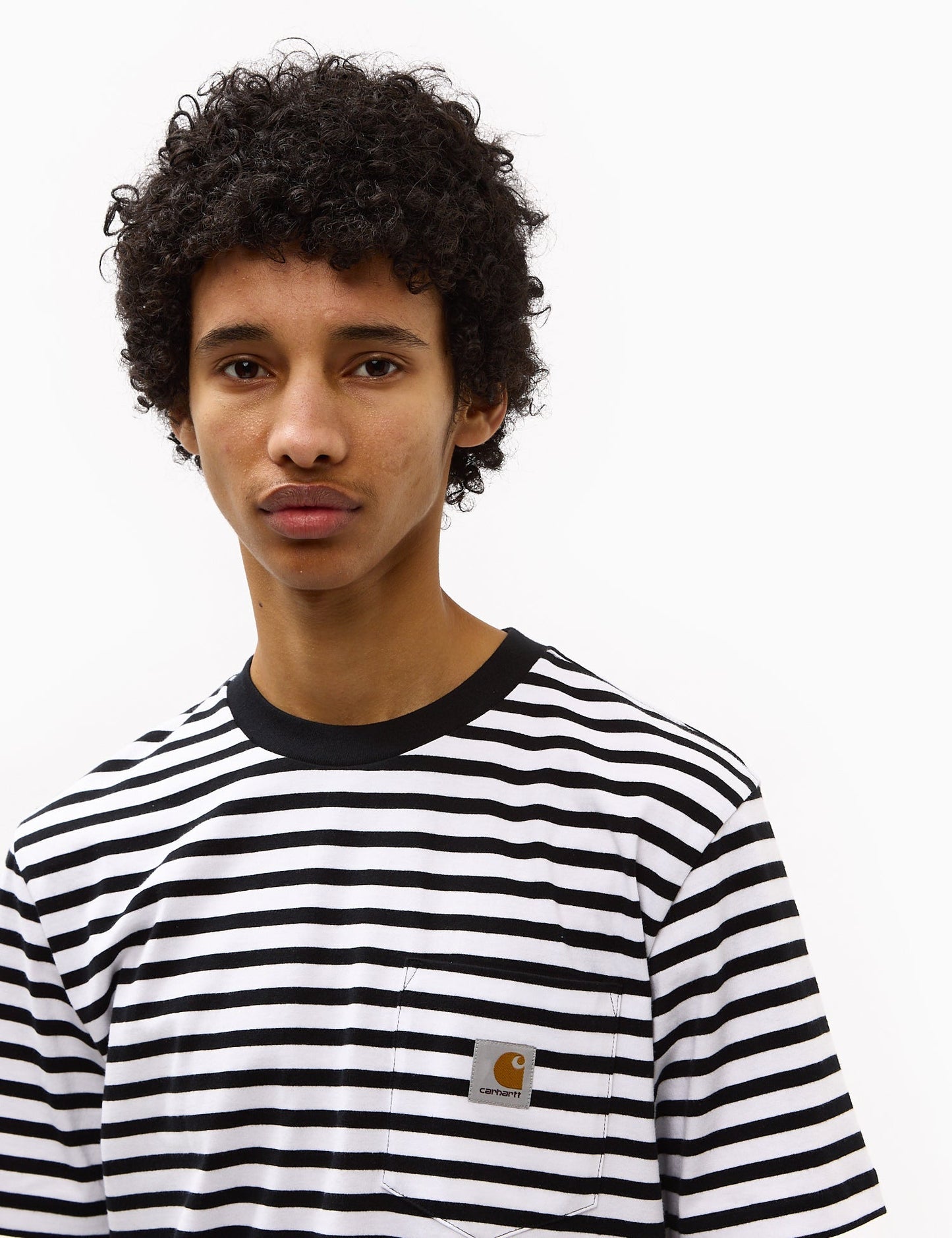 Seidler Stripe Pocket T-Shirt - Black/White