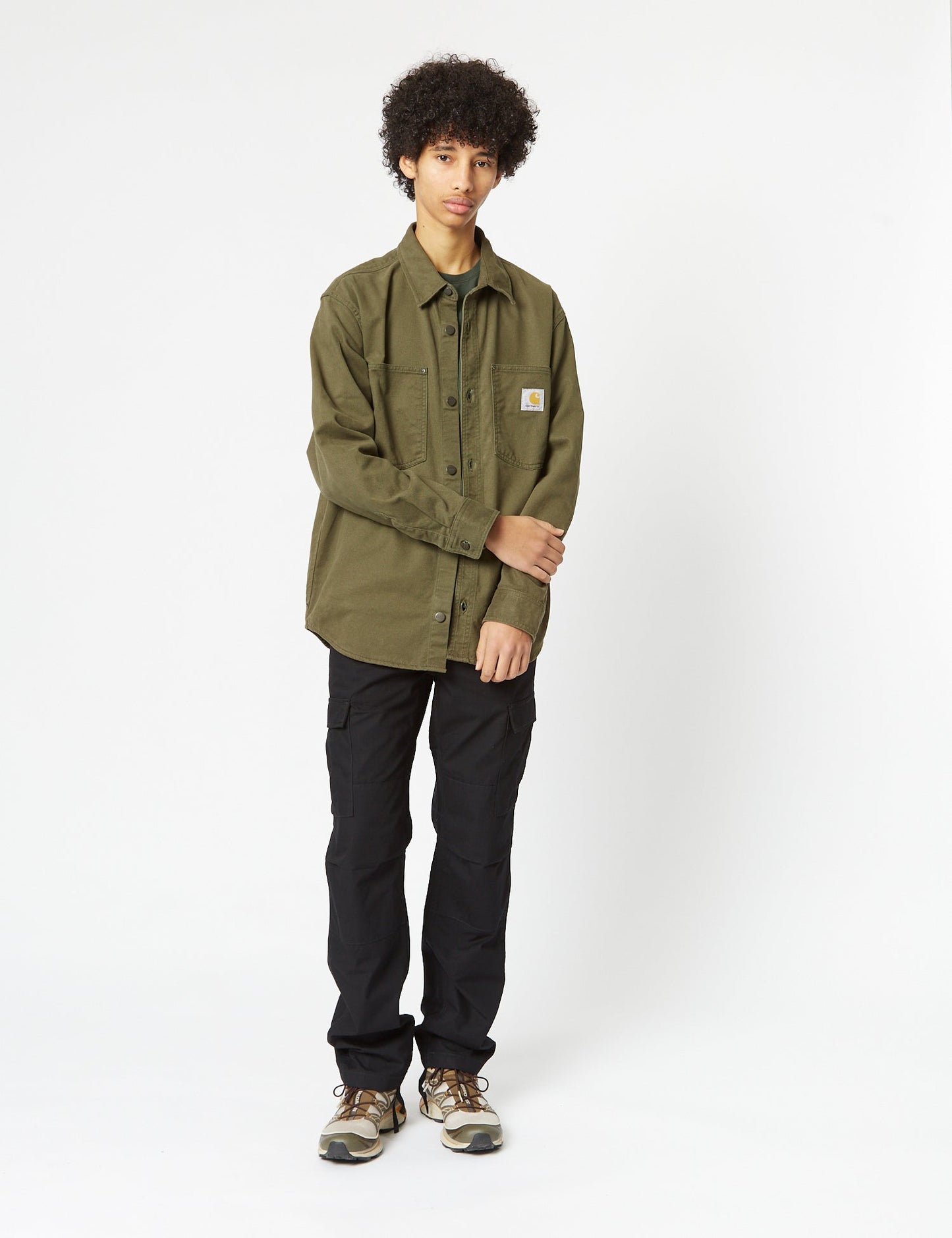 Derby Shirt Jacket (Rinsed) - Plant Green