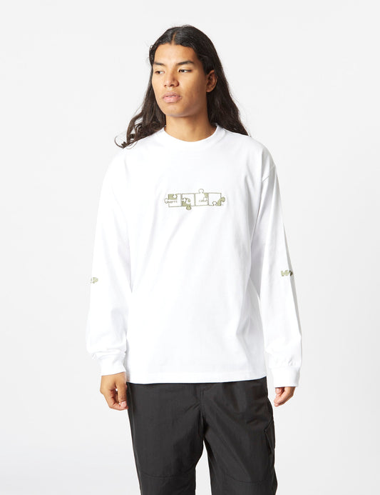 Assemble Long Sleeve T-Shirt (Organic) - White