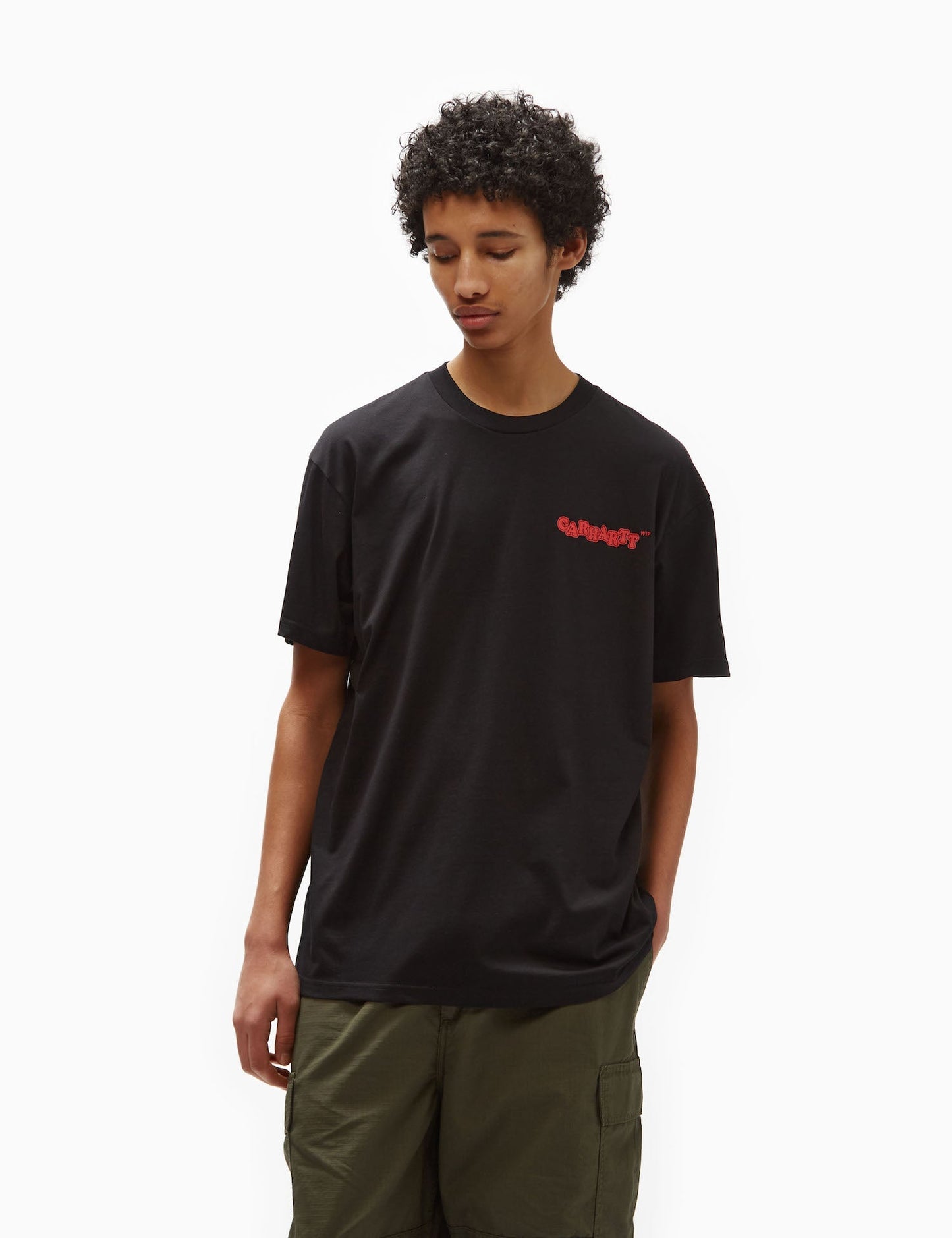 Fast Food T-Shirt (Loose) - Black/Red