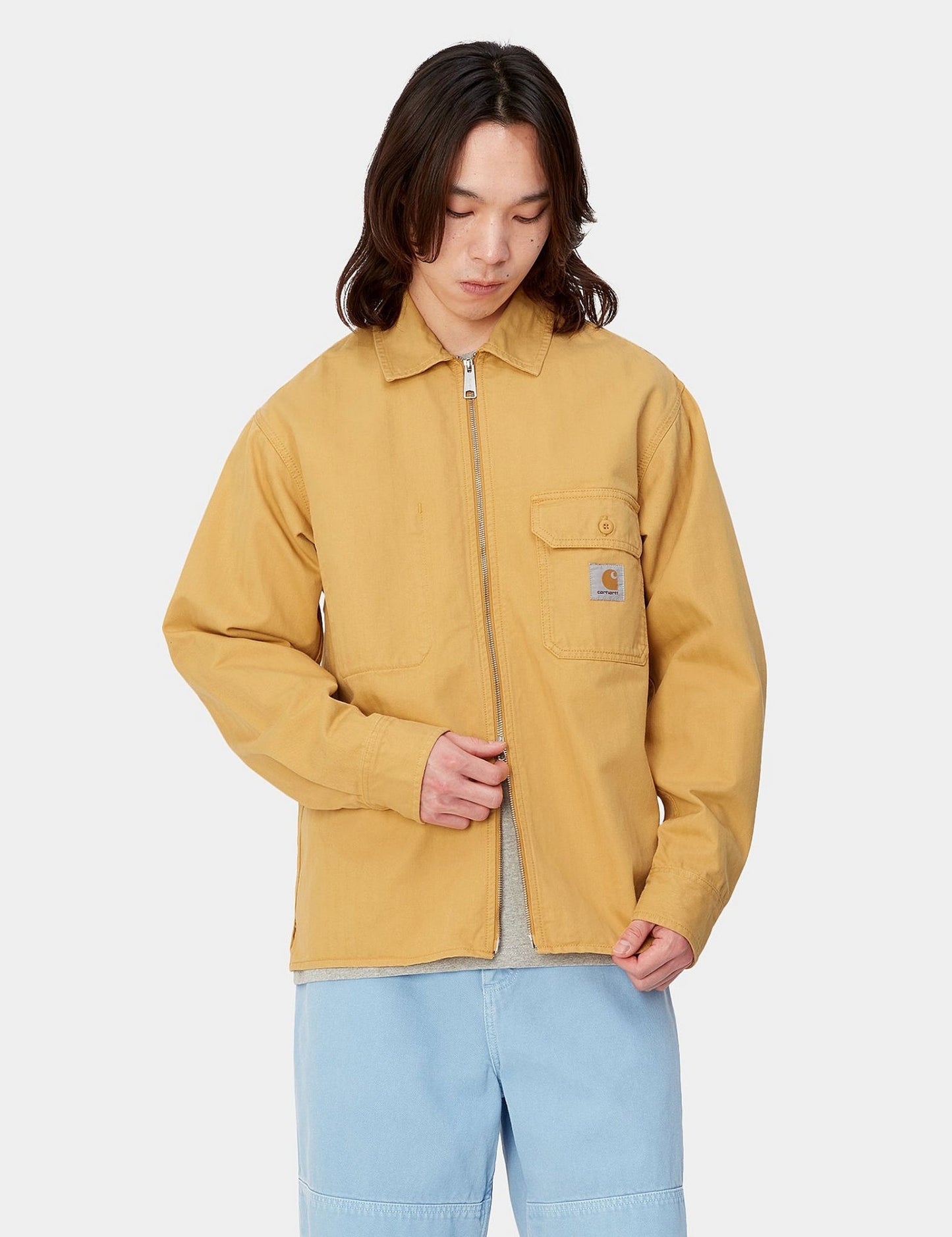 Rainer Over Shirt - Sunray Yellow Garment Dyed